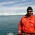 Bering Glacier in the background, conducting hydrographic surveys in Vitus Lake located in SW Alaksa