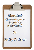 Delivery options: blended or fully online